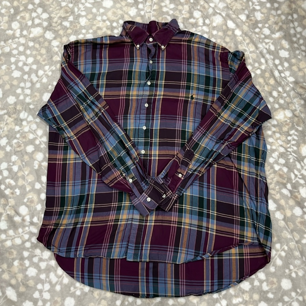 Ralph Lauren Plaid Button Down Shirt